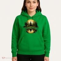 Nature Reflection Forest Trees Outdoor Wildlife Hoodie thumb 5