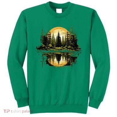 Nature Reflection Forest Trees Outdoor Wildlife Sweatshirt