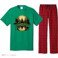 Nature Reflection Forest Trees Outdoor Wildlife Pajama Set thumb 0