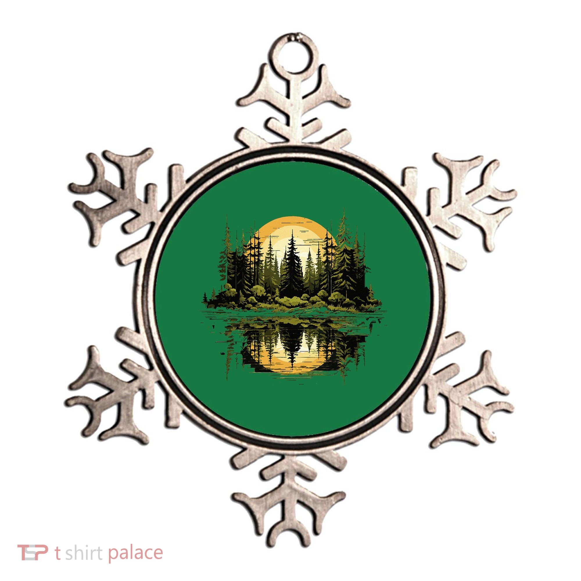 Nature Reflection Forest Trees Outdoor Wildlife Ornament
