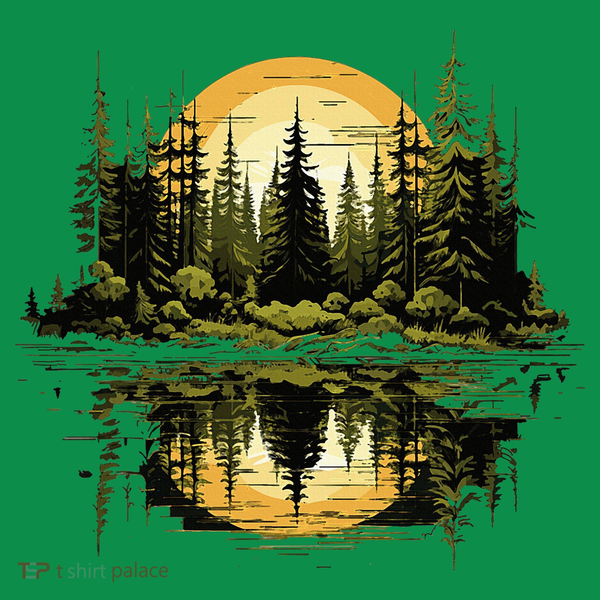 Nature Reflection Forest Trees Outdoor Wildlife Ornament