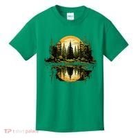 Nature Reflection Forest Trees Outdoor Wildlife Kids T-Shirt thumb 0