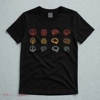 neuroscience retro graphic brain science for neurologist T-Shirt thumb 5
