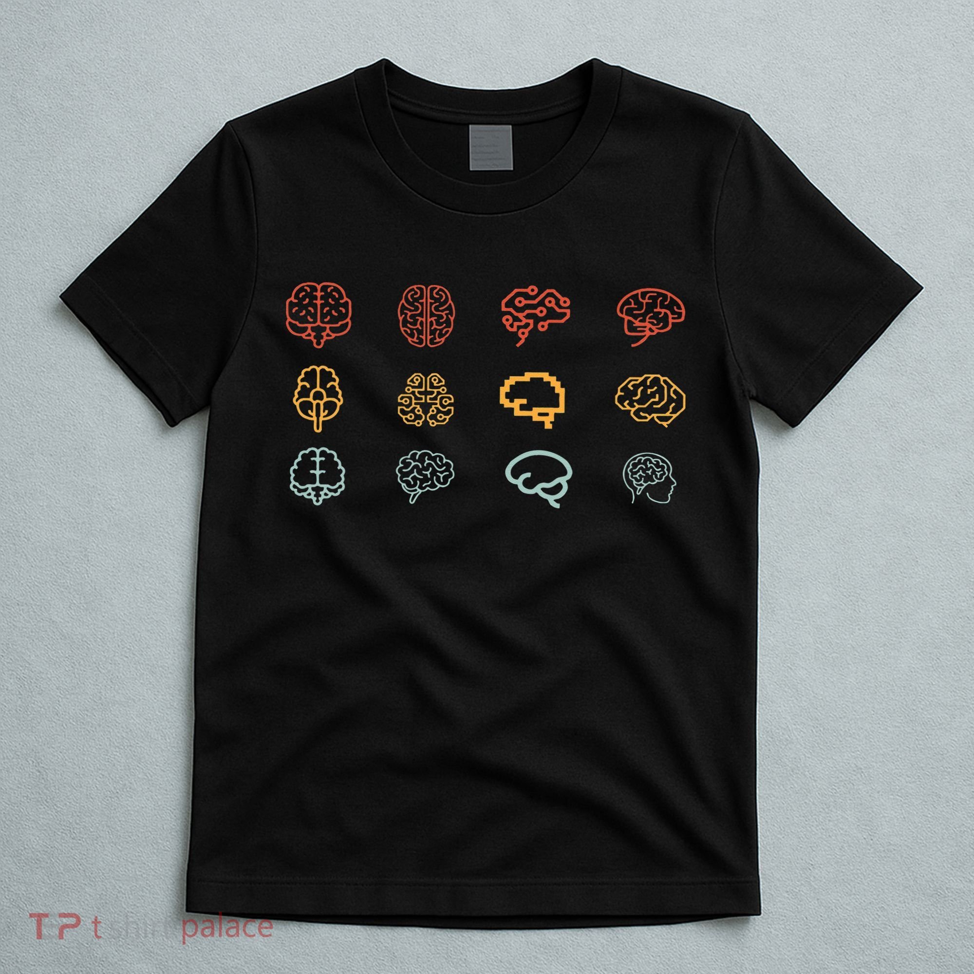 neuroscience retro graphic brain science for neurologist T-Shirt