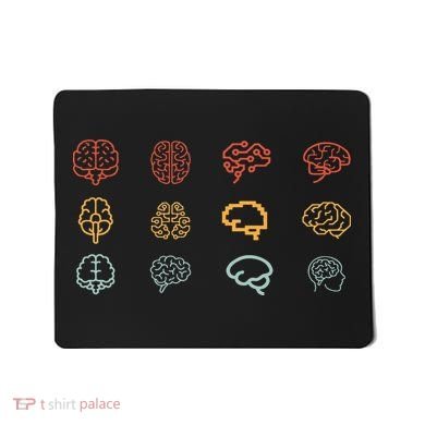 neuroscience retro graphic brain science for neurologist Mousepad