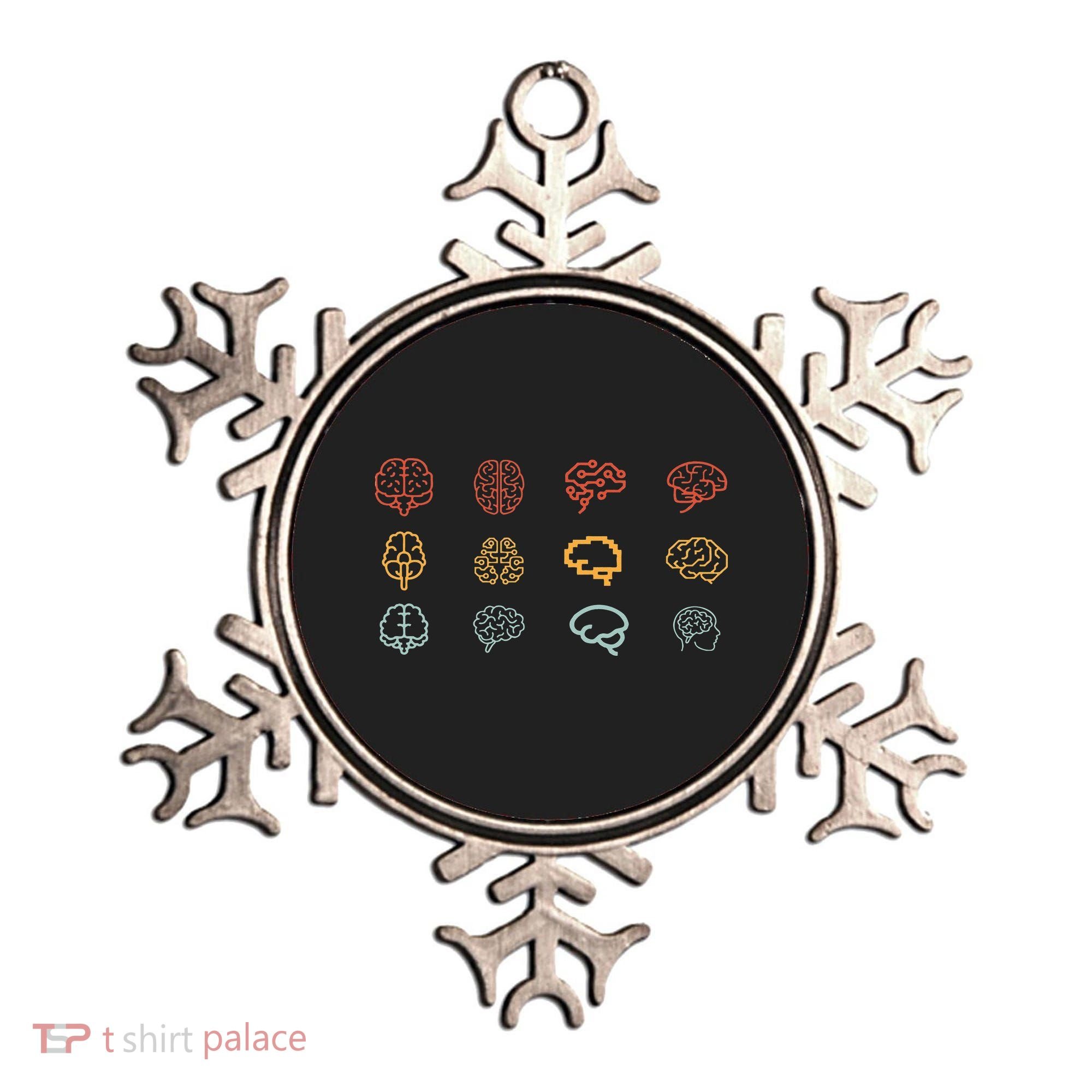 neuroscience retro graphic brain science for neurologist Ornament