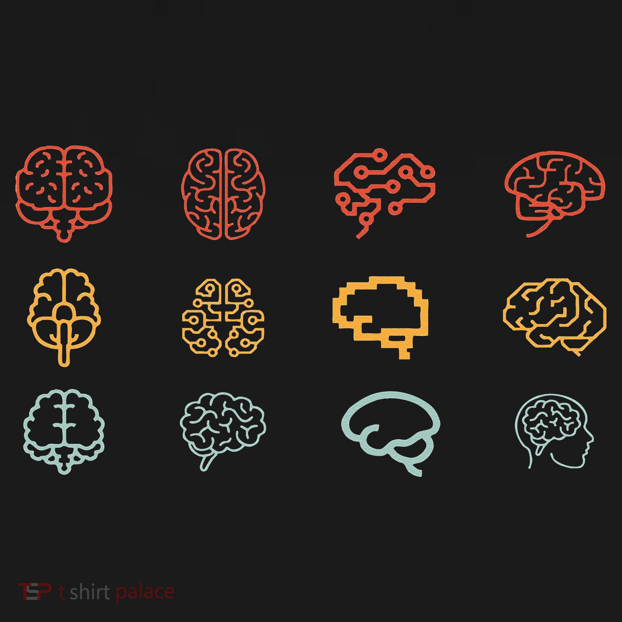 neuroscience retro graphic brain science for neurologist Kids T-Shirt