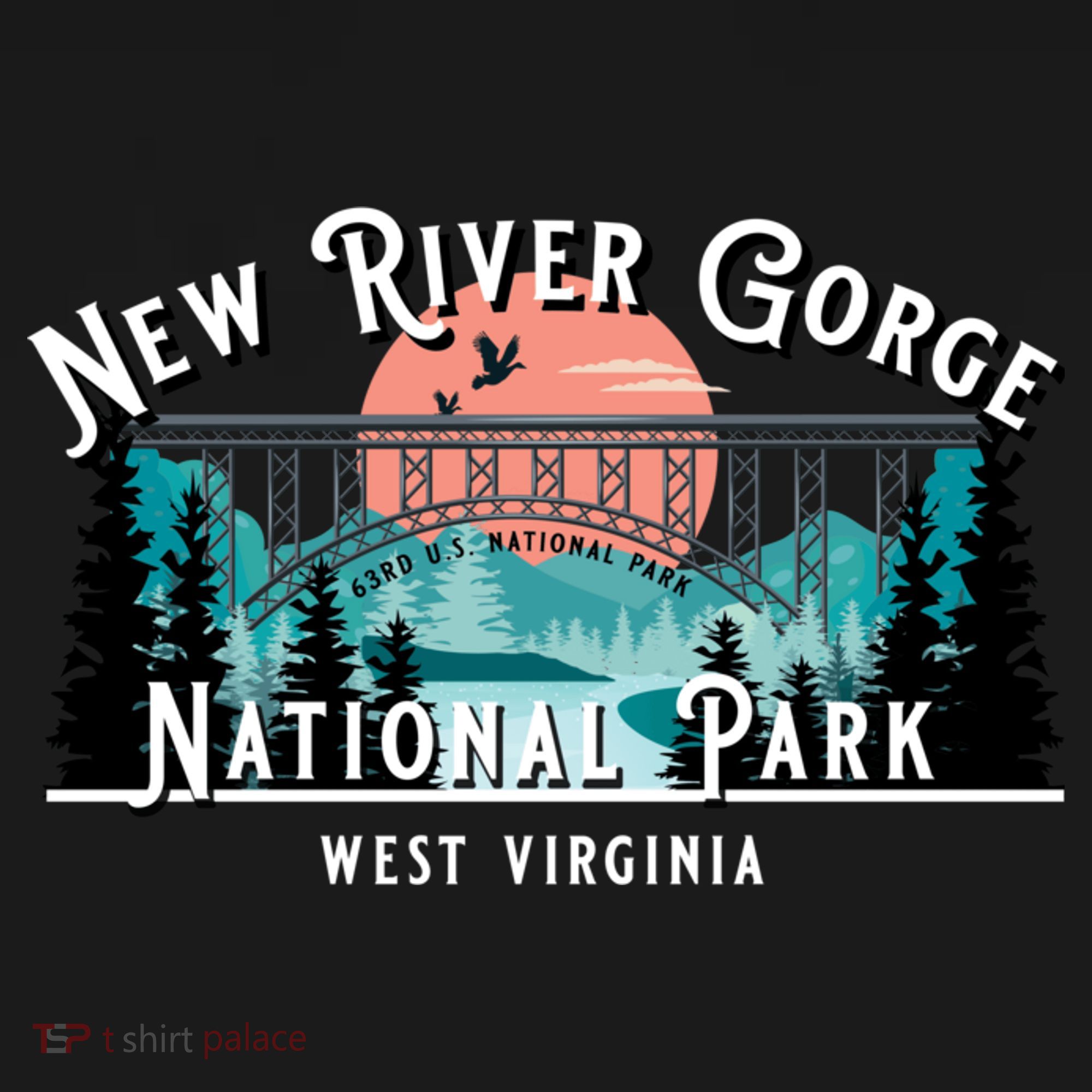 New River Gorge National Park West Virginia USA Souvenir T-Shirt