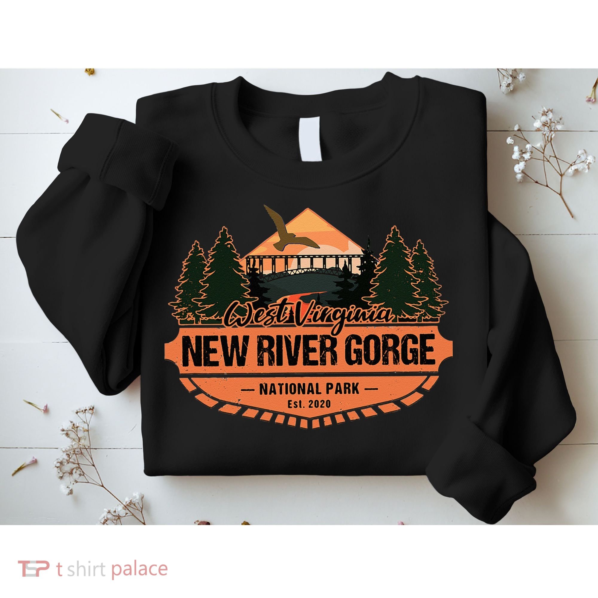 New River Gorge National Park West Virginia Hiking Souvenir Sweatshirt