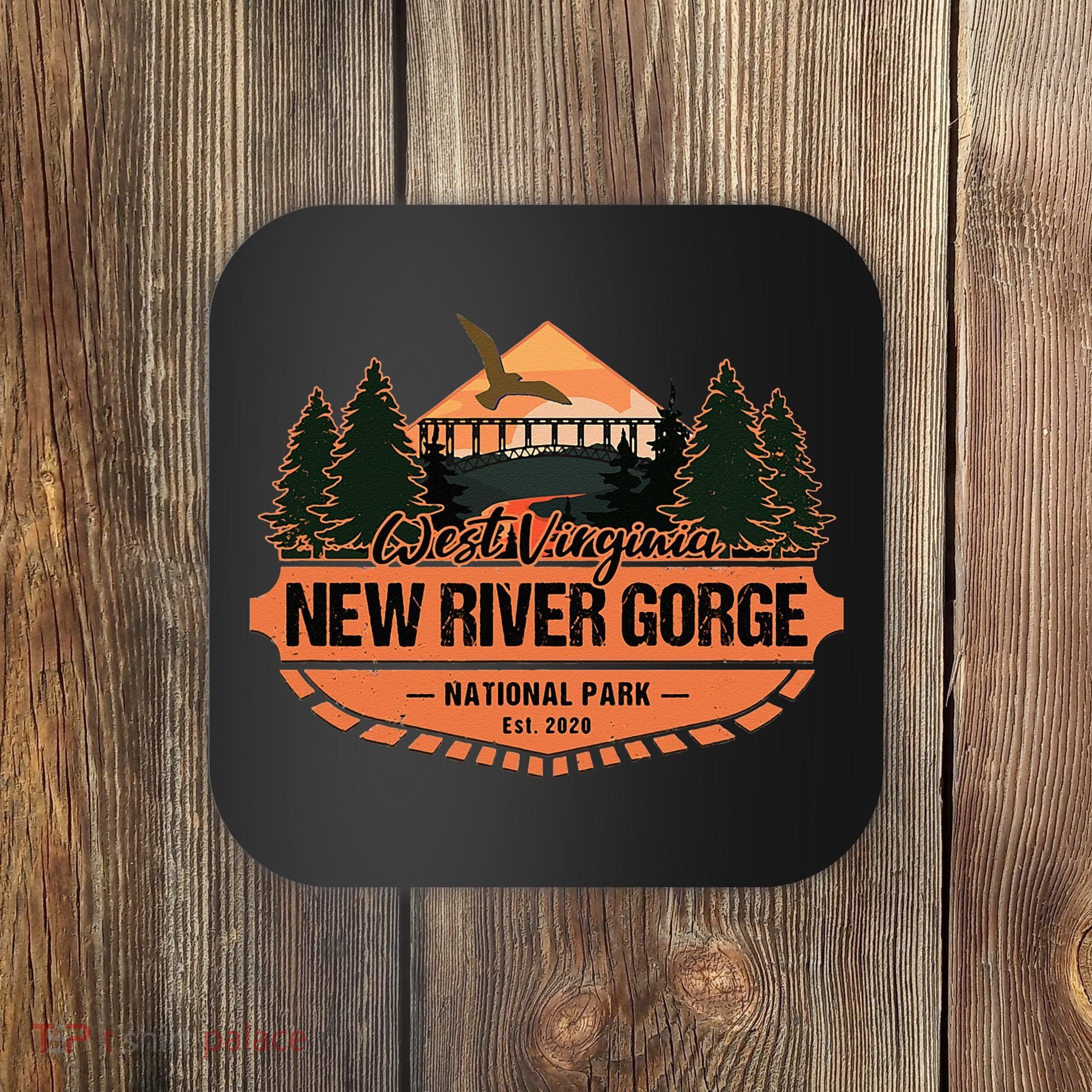 New River Gorge National Park West Virginia Hiking Souvenir Coaster