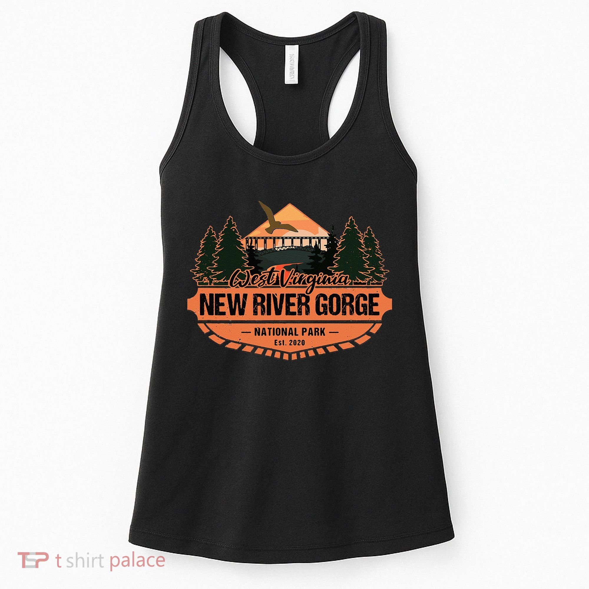 New River Gorge National Park West Virginia Hiking Souvenir Women's Tank Top
