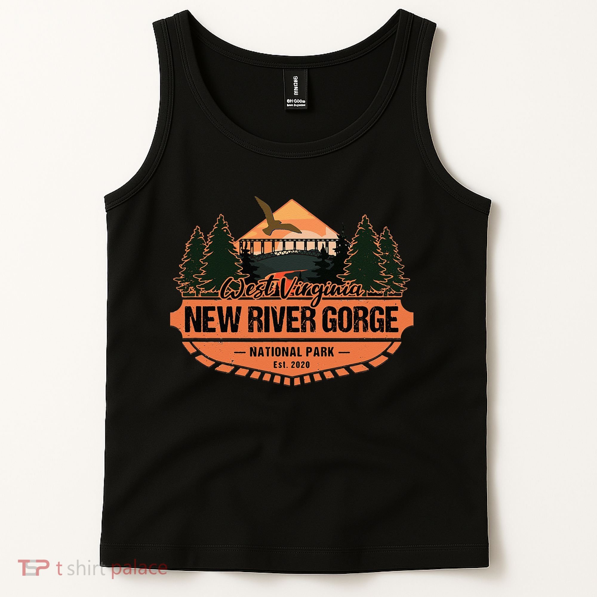 New River Gorge National Park West Virginia Hiking Souvenir Tank Top