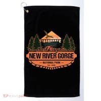 New River Gorge National Park West Virginia Hiking Souvenir Golf Towel thumb 0