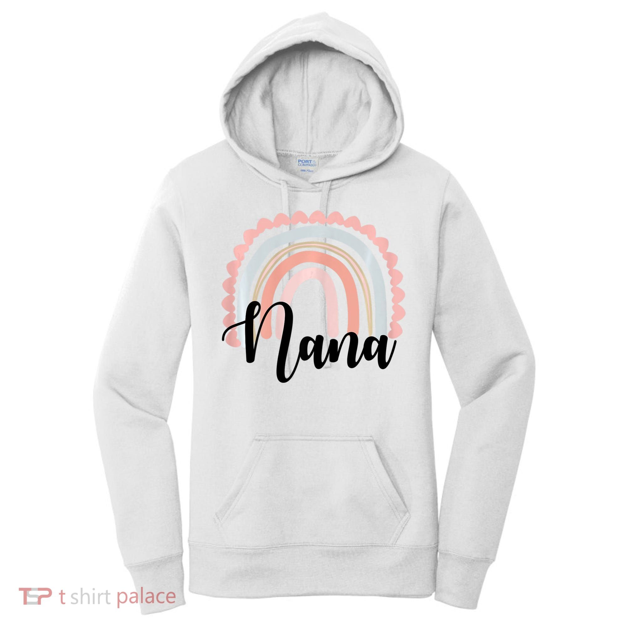 Nana Rainbow Grandma Christmas Mother's Day Women's Hoodie