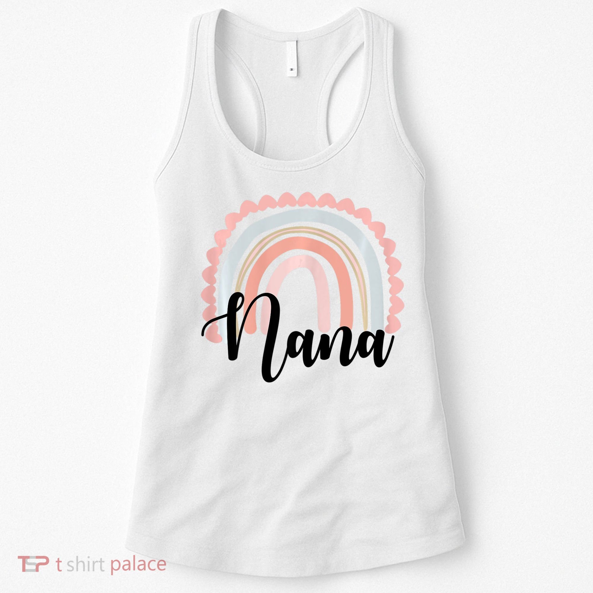 Nana Rainbow Grandma Christmas Mother's Day Women's Tank Top