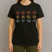Neuroscience Retro Graphic Brain Science For Neurologist T-Shirt thumb 4