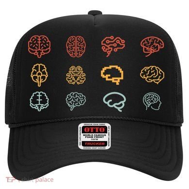 Neuroscience Retro Graphic Brain Science For Neurologist Hat