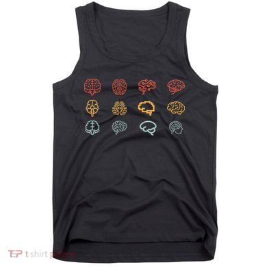 Neuroscience Retro Graphic Brain Science For Neurologist Tank Top