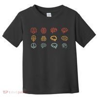 Neuroscience Retro Graphic Brain Science For Neurologist Toddler T-Shirt thumb 0