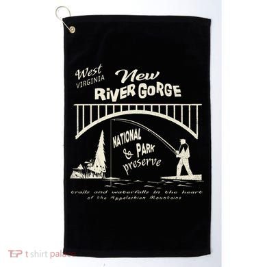 New River Gorge Appalachian Mountains Golf Towel