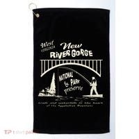 New River Gorge Appalachian Mountains Golf Towel thumb 0