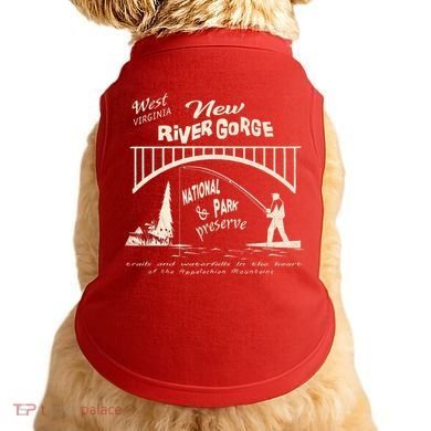 New River Gorge Appalachian Mountains Doggie Tank
