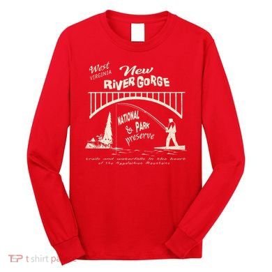 New River Gorge Appalachian Mountains Long Sleeve Shirt