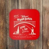 New River Gorge Appalachian Mountains Coaster thumb 0