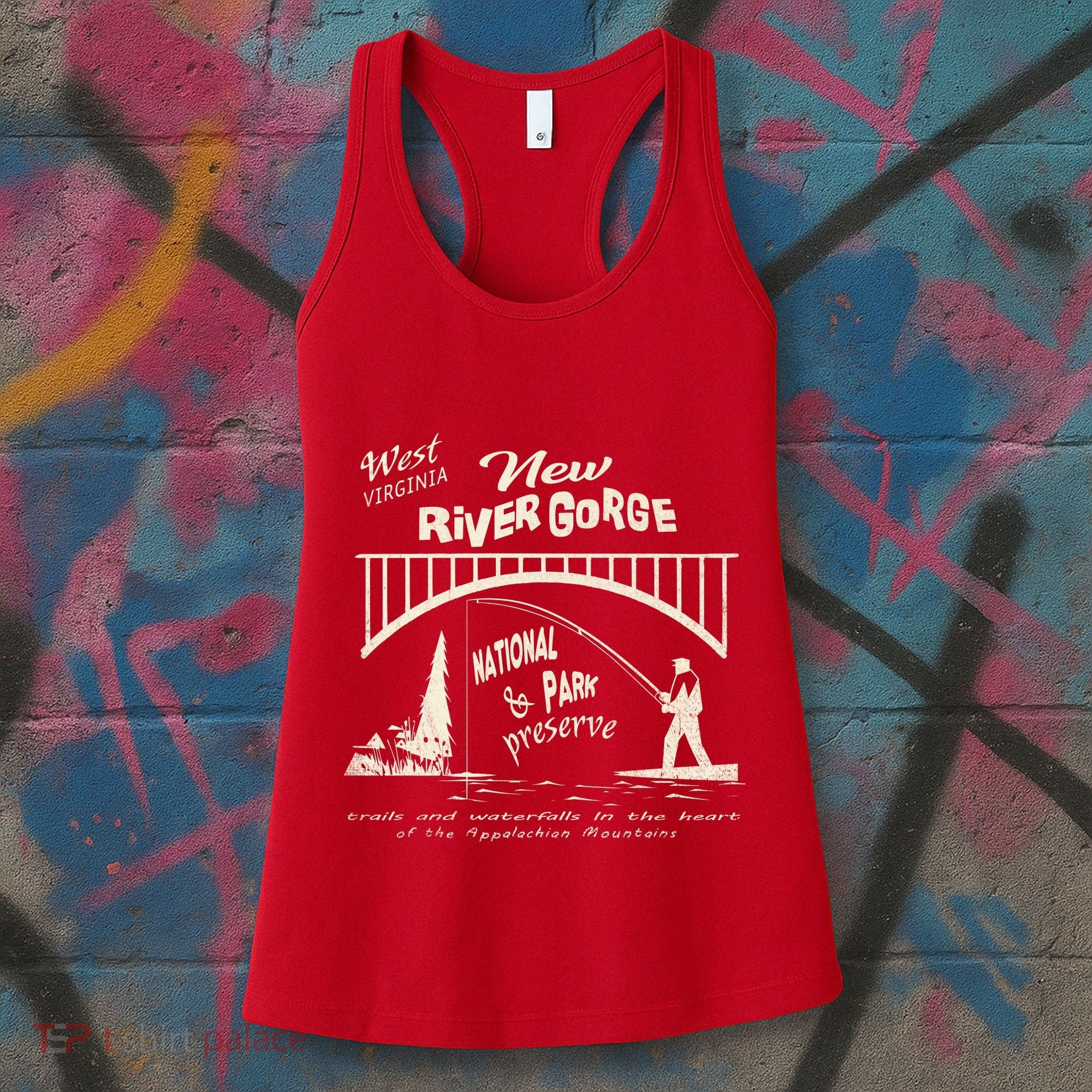 New River Gorge Appalachian Mountains Women's Tank Top