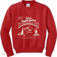 New River Gorge Appalachian Mountains Kids Sweatshirt thumb 0