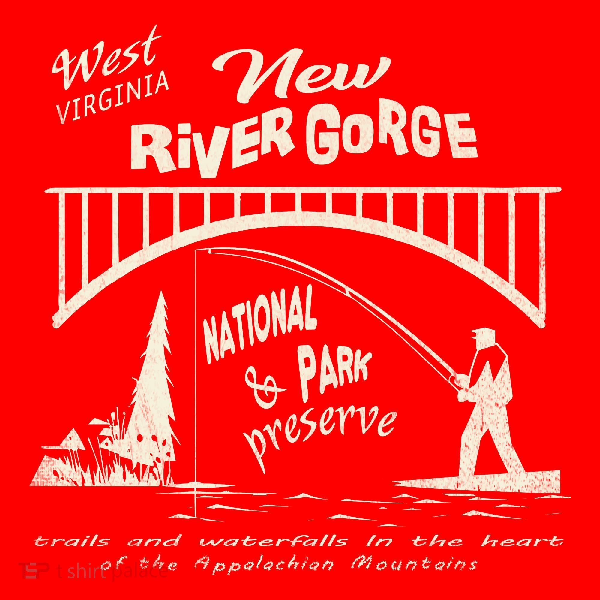 New River Gorge Appalachian Mountains Kids Sweatshirt