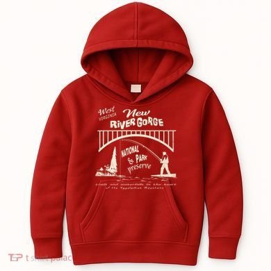 New River Gorge Appalachian Mountains Kids Hoodie