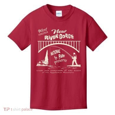 New River Gorge Appalachian Mountains Kids T-Shirt
