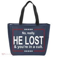 No Really He Lost And You're In A Cult Tote Bag thumb 0