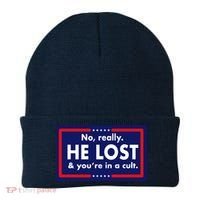 No Really He Lost & You're In A Cult. Beanie thumb 0