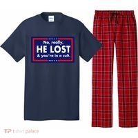 No Really He Lost & You're In A Cult. Pajama Set thumb 0