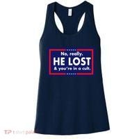 No Really He Lost & You're In A Cult. Women's Tank Top thumb 0