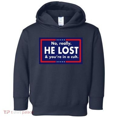 No Really He Lost & You're In A Cult. Toddler Hoodie