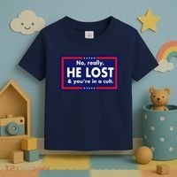 No Really He Lost & You're In A Cult. Toddler T-Shirt thumb 3