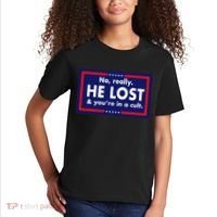 No Really He Lost & You're In A Cult. Kids T-Shirt thumb 2