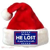 No Really He Lost & You're In A Cult Santa Hat thumb 0