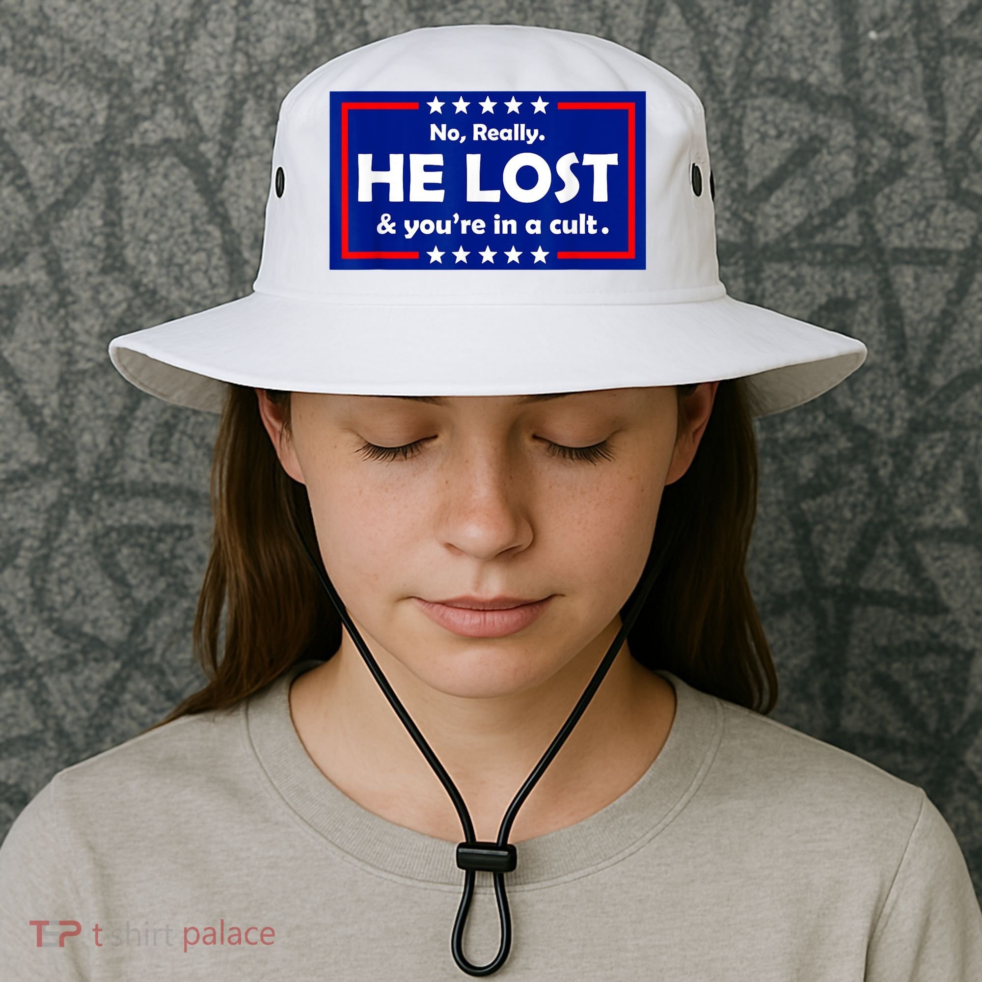 No Really He Lost & You're In A Cult Bucket Hat
