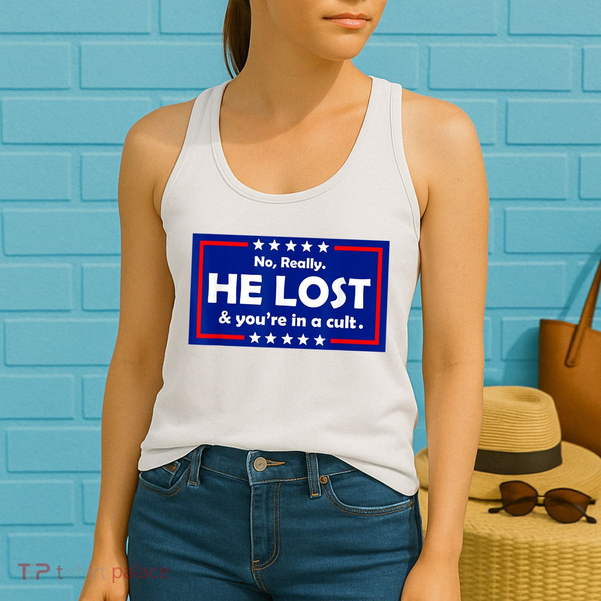 No Really He Lost & You're In A Cult Women's Tank Top