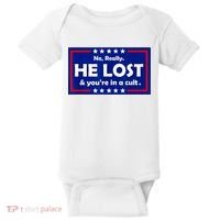 No Really He Lost & You're In A Cult Baby Bodysuit thumb 0