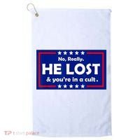 No Really He Lost & You're In A Cult Golf Towel thumb 0