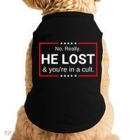 No Really He Lost & Youre In A Cult. Doggie Tank thumb 0