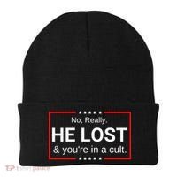 No Really He Lost & Youre In A Cult. Beanie thumb 0