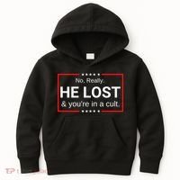 No Really He Lost & Youre In A Cult. Kids Hoodie thumb 0