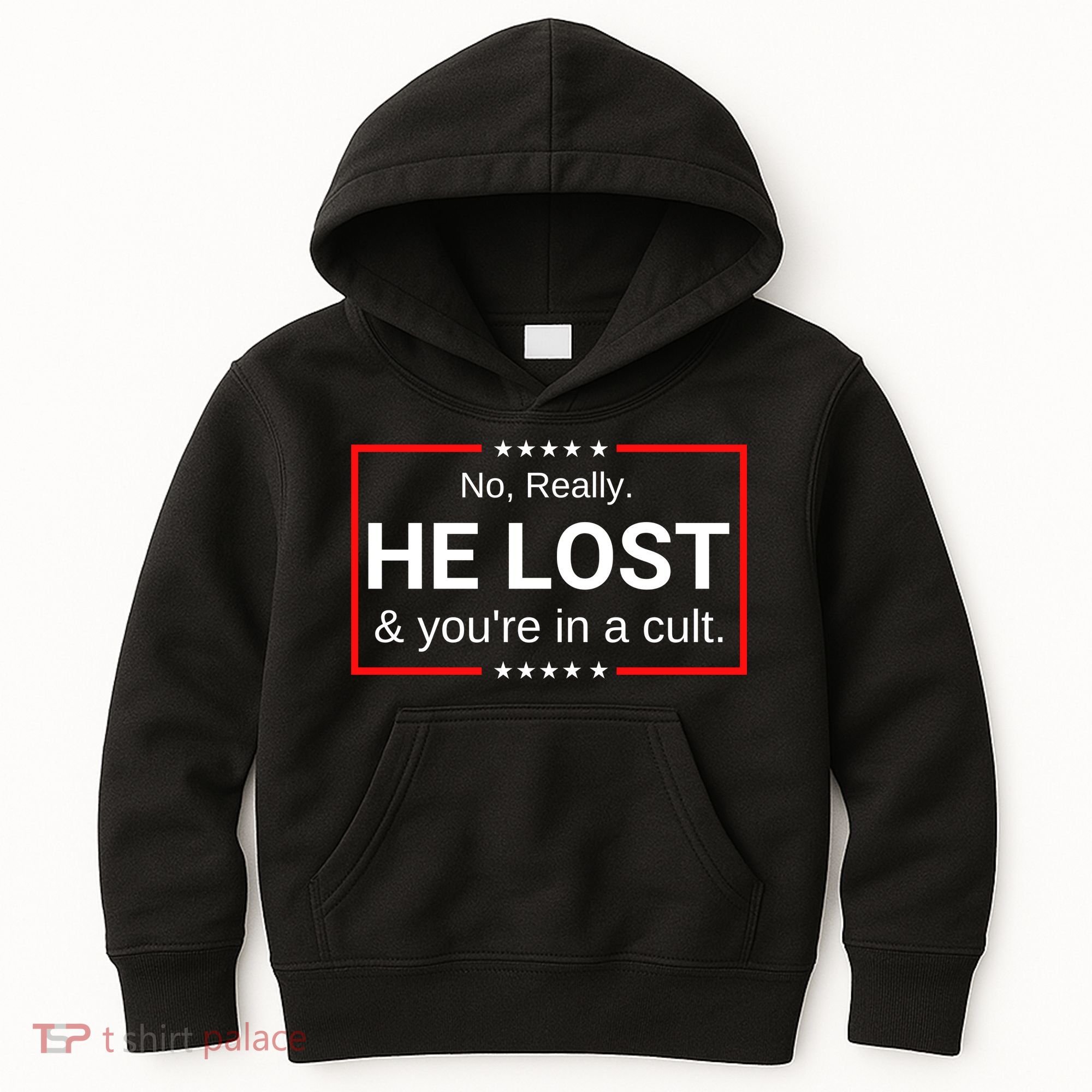 No Really He Lost & Youre In A Cult. Kids Hoodie