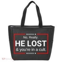 No Really He Lost & Youre In A Cult. Tote Bag thumb 0